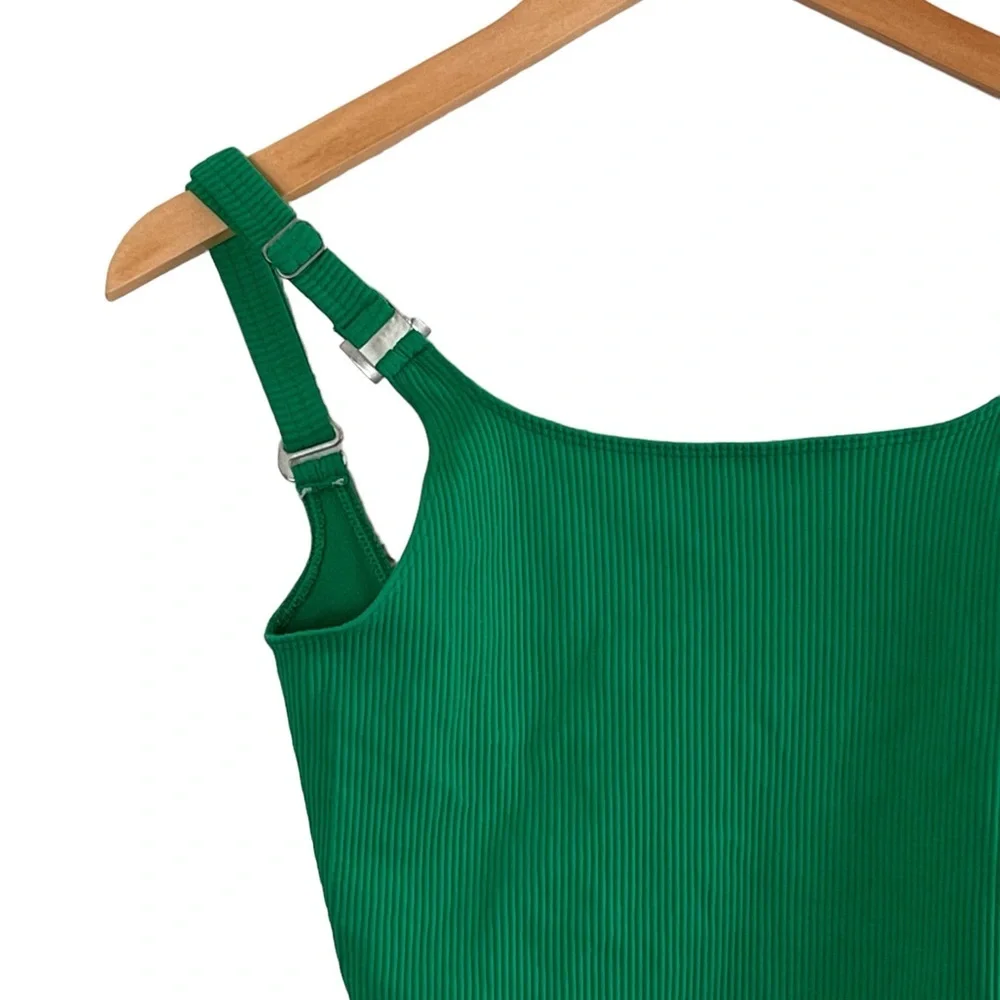 Urban Outfitters | Out from Under green ribbed knit stretch scoop neck b… - Picture 2 of 9